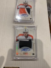 2013-14 Panini National Treasures Scott Laughton Auto RPA Patch Gold & Base #/21