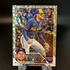 2023 Topps Brice Turang Rookie Silver Pattern Foilboard #US101 Milwaukee Brewers - Picture 1 of 2