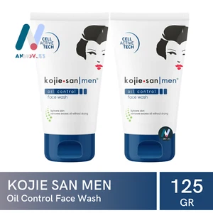 KOJIE SAN MEN Oil Control Face Wash Kojic Acid Dark Spot Pores Hydrating 2X 125g - Picture 1 of 23