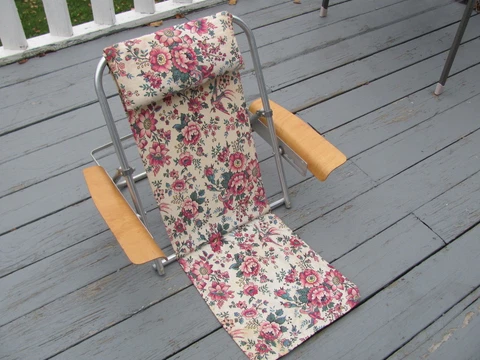 Rare Airlite Product Brooklyn NY Mid-Century Modern Aero-Space Beach Chair Cover
