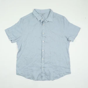 The Men's Store Linen Short Sleeve Shirt Celestial Size XL 3088 - Picture 1 of 2