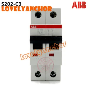 1 STCK. ABB S202-C3 Miniatur-Leistungsschalter - S200 - 2P - C - 3A 2CDS252001R0034 - Bild 1 von 1