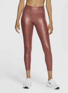 NIKE DRI-FIT Women's Leggings One Icon Pants High Rise Size L - Picture 1 of 7