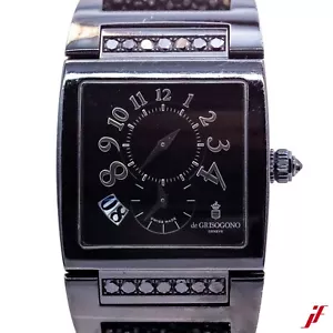 Grisogono Instrumento Uno Ref.uno / Df Steel Plastic Band Automatic 1 5/16x2 5/ - Picture 1 of 6