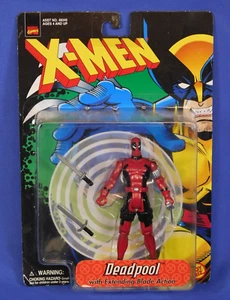MARVEL COMICS X-MEN DEADPOOL WITH EXTENDING BLADE ACTION RARE 1998 TOY BIZ - Picture 1 of 4