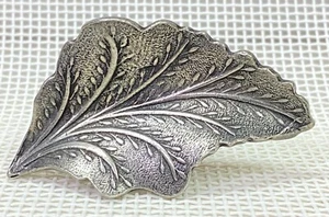 Antiker Türschrankknauf in Blattform Ziehgriff Schubladentür - Bild 1 von 7