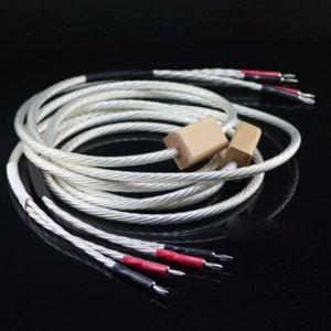 Par de cables de referencia de línea de altavoz HIFI cable de altavoz con enchufe plátano - Imagen 1 de 5