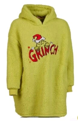 Grinch Adulto Sudadera con Capucha Polar Acogedora Manta UNISEX Hombres/Mujeres L/XL - S/M Foto 1 de 2