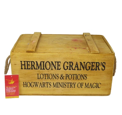 Hermione Granger's Wooden Crate Box Lotions & Potions Hogwarts Harry Potter  MBT - Image 1 of 4