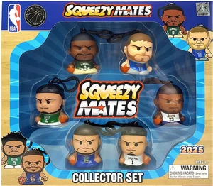2025 NBA SqueezyMates 6 Figuren Superstars Collector Set - Schlüsselanhänger - Neu in Box - Bild 1 von 2