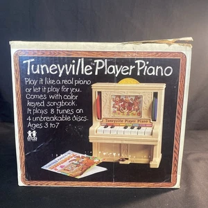 Piano Tomy Tuneyville 1978 vintage con caja y 3 discos - Imagen 1 de 10