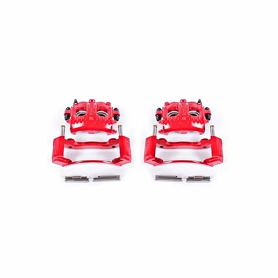 Power Stop Brake Calipers For Ford F-150 Heritage 2004 Front Red w/Brackets Pair - Изображение 1 из 4