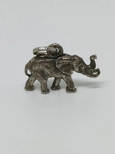 Vintage Sterling Silver 925 Elephant Charm - Picture 1 of 6