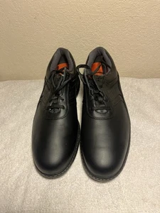 Zapatos de golf FootJoy Contour Series Spike 54018 para hombre talla 11 1/2 W cuero negro - Imagen 1 de 5