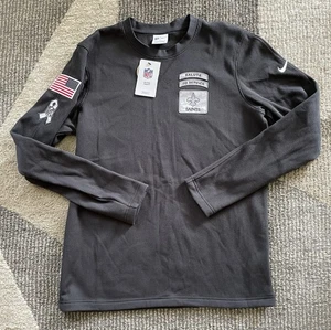 Nike New Orleans Saints Salute To Service Brushed Waffle Langarmshirt Gr. M - Bild 1 von 8