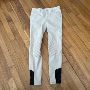 Animo Made in Italy Girls Riding Pants Beige Size 11 - Picture 1 of 9