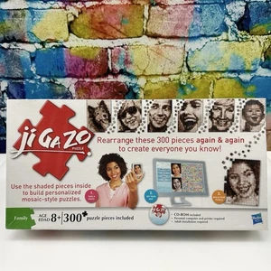 New jiGAZO Personalized Mosaic-Style Puzzle 300 Pieces w/ CD-ROM Ages 8+ Sealed - Picture 1 of 24