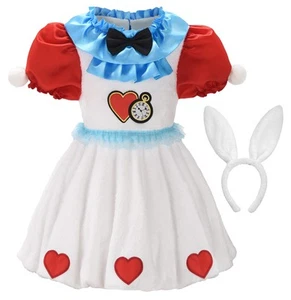 Easter Costume White Rabbit Costume Kids Bunny Costumes for Girls with Bunny ... - Picture 1 of 7