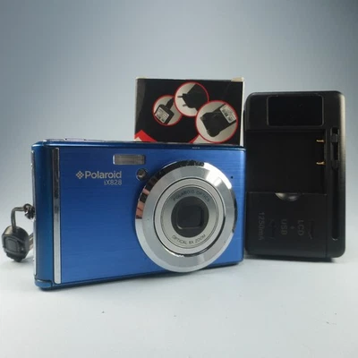 Polaroid Digital Camera iX828 20.1MP Blue Tested - Image 1 of 4