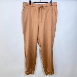 Banana Republic Satin Pull On Jogginghose Damen L Masada Orange Taschen - Bild 1 von 7
