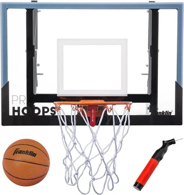 Aro de baloncesto Franklin Sports montado en la pared - totalmente ajustable - Shatter Re Foto 1 de 4