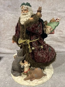 Vintage Vater des Waldes Weihnachtsmann Resin Figur Woodland Creatures 11,5" - Bild 1 von 8