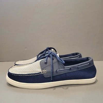 Mocassim masculino Aldo azul marinho branco slip on barco 12 - Imagem 1 de 4