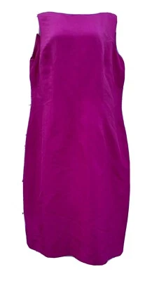 CYNTHIA HOWIE MAGGY BOUTIQUE Pink Silk Sleeveless Dress Sz 10 Lined Career Wear - Image 1 of 4