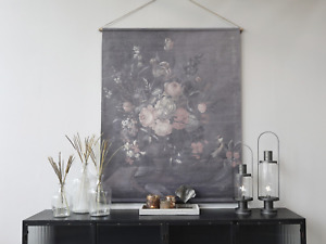 Flower Picture Wall Hanging Canvas Floral Print Cotton Art Decoration 145x124cm