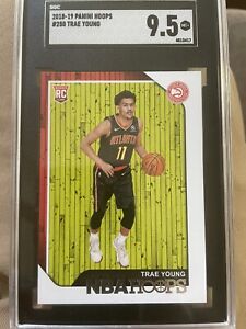 2018-19 Panini Hoops #250 Trae Young Rookie Card SGC 9.5