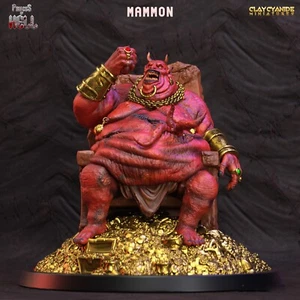 Teufel des Reichtum Miniatur Gieriger Mammon Figur für RPG wie D&D 5e Pathfinder - Picture 1 of 7