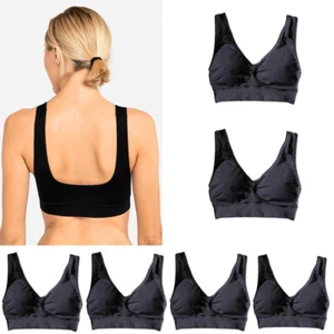6Pack Sports Bras Seamless WireFree Weight Support Tank Yoga Sleep Bra - Picture 1 of 1