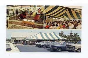 Postal de Hyannis MA, coches antiguos fuera de Richard A. Bourne Summer Gallery - Imagen 1 de 2