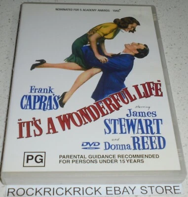 IT'S A WONDERFUL LIFE DVD ALL REGIONS (FRANK CAPRA'S, JAMES STEWART, DONNA REED) - Image 1 of 2