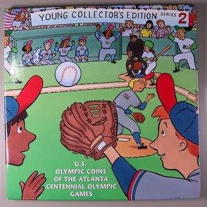 1995 Atlanta Olympic Games Baseball Young Collectors Edition 50 Cents Coin Set - Bild 1 von 3
