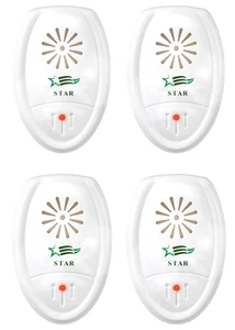 4Pk Ultrasonic Pest Repeller Electronic Repellent Bug Rodent Insect Mosquito Ant - Picture 1 of 5
