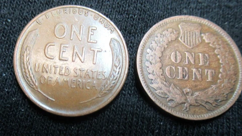 1800'S 1900'S INDIAN HEAD CENT WHEAT CENT PENNY ROLL FROM ESTATE LOT SALE Cover