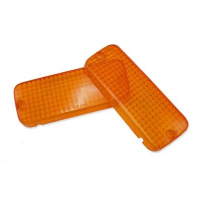 Pair Orange Front Bumper Amber Light Lens For Toyota Hilux RN30 Pickup 1979 - 83 Foto 1 de 4