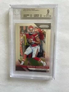 2018 Panini Prizm Patrick Mahomes #102 BGS Grade 9 KC Chiefs 2nd Year Card - Picture 1 of 2