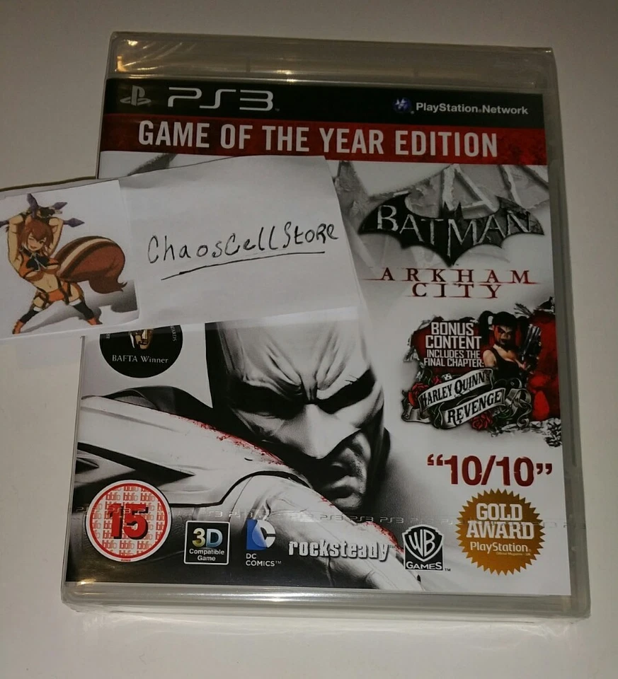 Sony PlayStation Ps3 Batman Arkham City Game of The Year Reg2 PAL 5051892088374