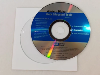 Western Digital Data LifeGuard Tools Version 11.1 Windows XP 2000 ME 98SE FAST S - Image 1 of 4