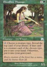 MTG-1x-Light Play, English-Bloodline Shaman - Foil-Onslaught