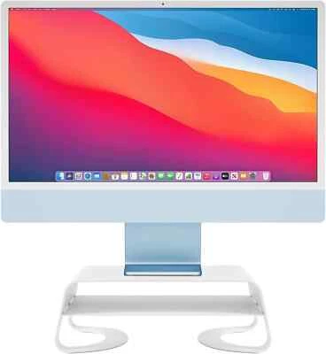 Twelve South Curve Riser Monitor Stand Mac Macbook Laptop Display White 12-2142