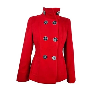 Debenhams Petite Collection Red Coat Double Breasted Women's UK Size 8 Petite - Picture 1 of 15