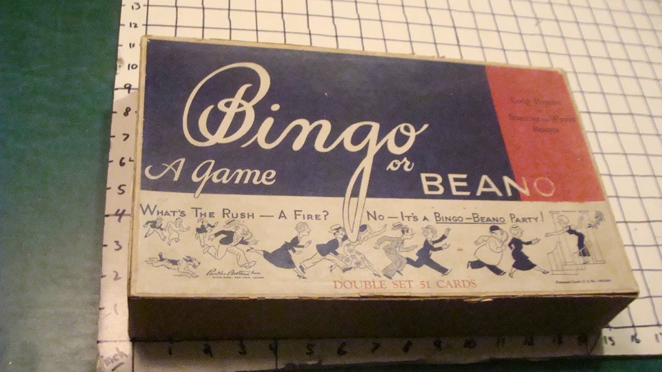 Juego de 51 cartas dobles vintage original - 1933 Bingo o BEANO, PARKER BROTHERS  Foto 1 de 4