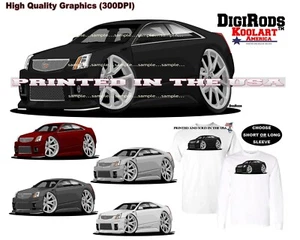 Camiseta DigiRods Cadillac CTS Lujo Cupé Modelo Dibujos Animados Coche S-5X - Imagen 1 de 6