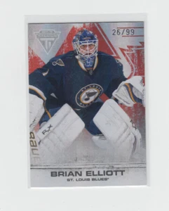 11/12 Panini Titanium St. Louis Blues Brian Elliott Spectrum Ruby #10 Ltd #26/99 - Bild 1 von 2