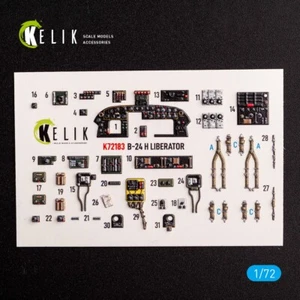 B-24H Liberator - Calcomanías interiores 3D para kit Airfix (1/72) KeliK K72183 - Imagen 1 de 14