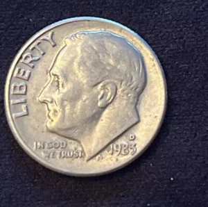 1983 D ROOSEVELT A Few Errors The Mint Mark Isn’t Real Good The Dot On Reverse - Picture 1 of 5
