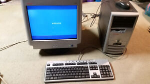 Vintage Compaq Presario 6010us desktop  - Monitor, Tower, Keyboard, Jbl speakers